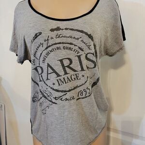 AGENDA BLACK/GRAY TOP